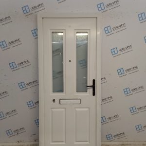 Used White Upvc Front Door 890mm x 2075mm 0031
