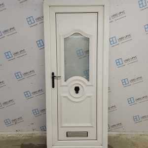 Used White Upvc Front Door 865mm x 2075mm C6077