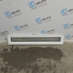 Used White Upvc Window 1270mm x 245mm C2033