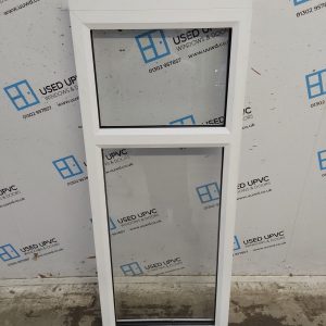 Used White Upvc Window 535mm x 1350mm (Reduce To 1320mm) C2B004