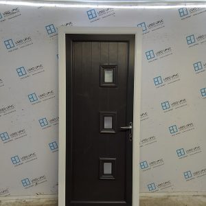 Used Anthracite Grey Upvc Back Door 940mm x 2150mm 0670