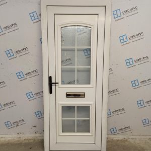 Used White Upvc Front Door 855mm x 2005mm 0652
