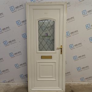 Used White Upvc Front Door 885mm x 2075mm C6078