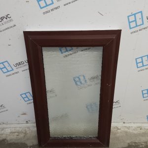 Used Rosewood Upvc Window 625mm x 1020mm C2B086
