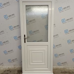 Used White Upvc Back Door 900mm x 2095mm 0500