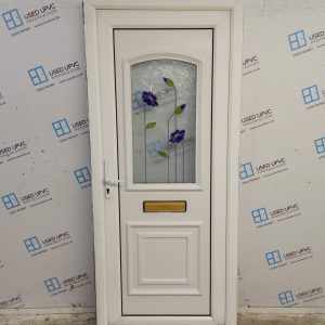Used White Upvc Front Door 875mm x 2050mm 0459