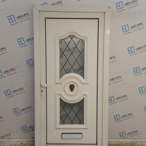 Used White Upvc Front Door 1060mm x 2140mm 0787