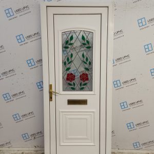 Used White Upvc Front Door 870mm x 2070mm C6002