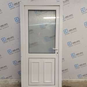 Used White Upvc Back Door 935mm x 2030mm C9D01