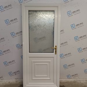 Used White Upvc Back Door 900mm x 2060mm C8D58