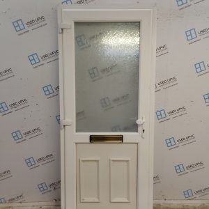 Used White Upvc Front Door (Outwards Opening) 900mm x 2120mm SC2D053