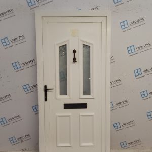 Used White Upvc Front Door 925mm x 2015mm SC2D068