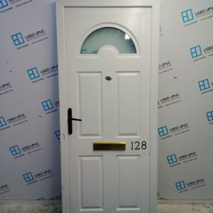 Used White Upvc Front Door 890mm x 2085mm 0831