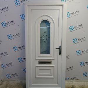 Used White Upvc Front Door 940mm x 2040mm C10D45