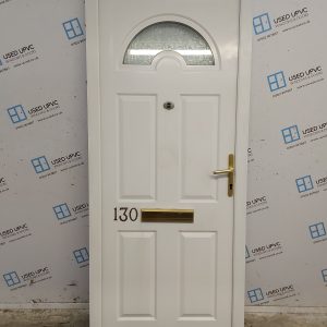 Used White Upvc Front Door 885mm x 2090mm 0335