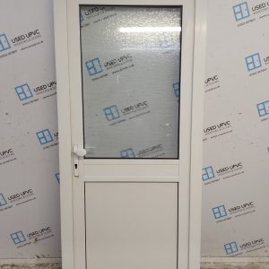 Used White Upvc Back Door 915mm x 2025mm 0302