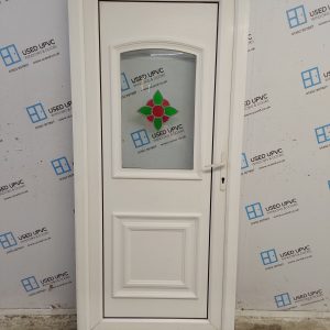 Used White Upvc Back Door 900mm x 2060mm C10D43