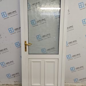 Used White Upvc Back Door 900mm x 2100mm C8D13