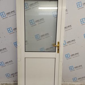 Used White Upvc Back Door 930mm x 2065mm C8D61