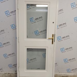 Used White Upvc Back Door (Outwards Opening) 935mm x 2080mm C8D54