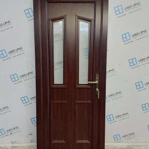 Brand New Rosewood Upvc Back Door 830mm x 2075mm ND26