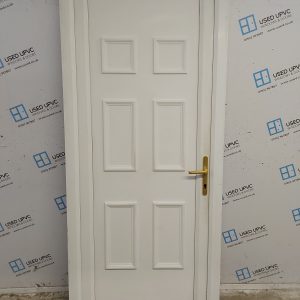 Used White Upvc Back Door 930mm x 2170mm C10D25