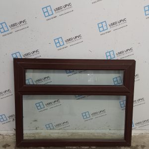 Used Woodgrain Upvc Window 1345mm x 1025mm OBS034
