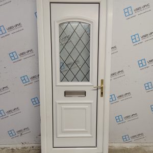 Used White Upvc Front Door 850mm x 2090mm 0578