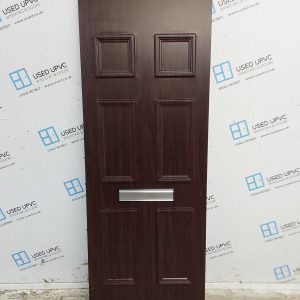 Used Rosewood Upvc Front Door Panel 638mm x 1783mm x 28mm UFDP0079