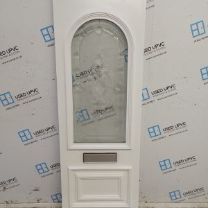 Used White Upvc Front Door Panel 622mm x 1781mm x 28mm UFDP0084