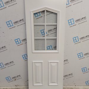 Used White Upvc Back Door Panel 656mm x 1785mm x 28mm UDP0039
