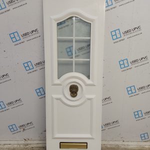 Used White Upvc Front Door Panel 600mm x 1780mm x 28mm UFDP0053