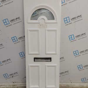 Used White Upvc Front Door Panel 602mm x 1783mm x 28mm UFDP0081