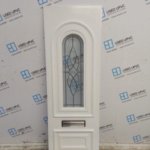 Used White Upvc Front Door Panel 584mm x 1760mm x 28mm UFDP0086