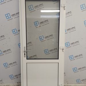 Used White Upvc Back Door (Outwards Opening) 900mm x 2070mm C11D54