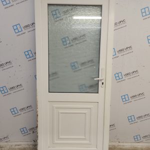 Used White Upvc Back Door 900mm x 2060mm C10D34