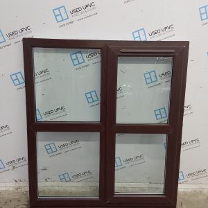 Used Rosewood Upvc Window 1190mm x 1340mm LW0072