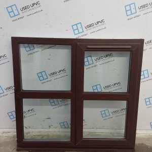Used Rosewood Upvc Window 1200mm x 1120mm SC5W13