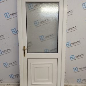 Used White Upvc Back Door 925mm x 2050mm C9D76