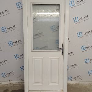 Used White Composite Back Door 890mm x 2025mm 0260