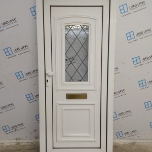 Used White Upvc Front Door 905mm x 2040mm 0179