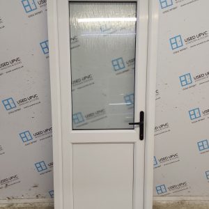 Used White Upvc Back Door 815mm x 1995mm 0464