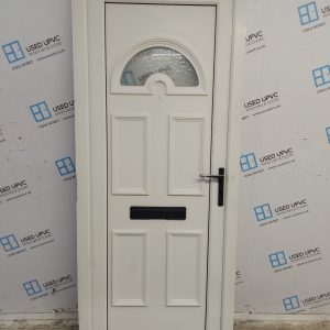 Used White Upvc Front Door 850mm x 2030mm C7D002
