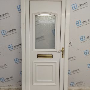 Used White Upvc Front Door 895mm x 2100mm C1UD53