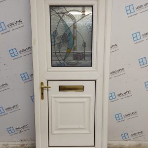 Used White Upvc Stable Door 905mm x 2085mm C1UD74