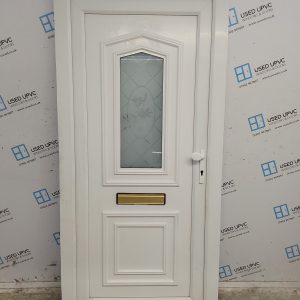 Used White Upvc Front Door 970mm x 2015mm C1UD36