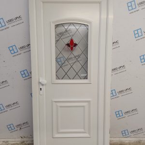 Used White Upvc Back Door 925mm x 2015mm C1UD52
