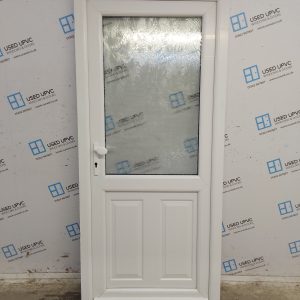 Used White Upvc Back Door 905mm x 2020mm UD47