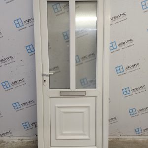 Used White Upvc Front Door 870mm x 2045mm C10D15