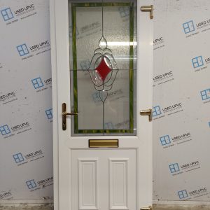 Used White Upvc Front Door (Outwards Opening) 880mm x 2235mm 0262